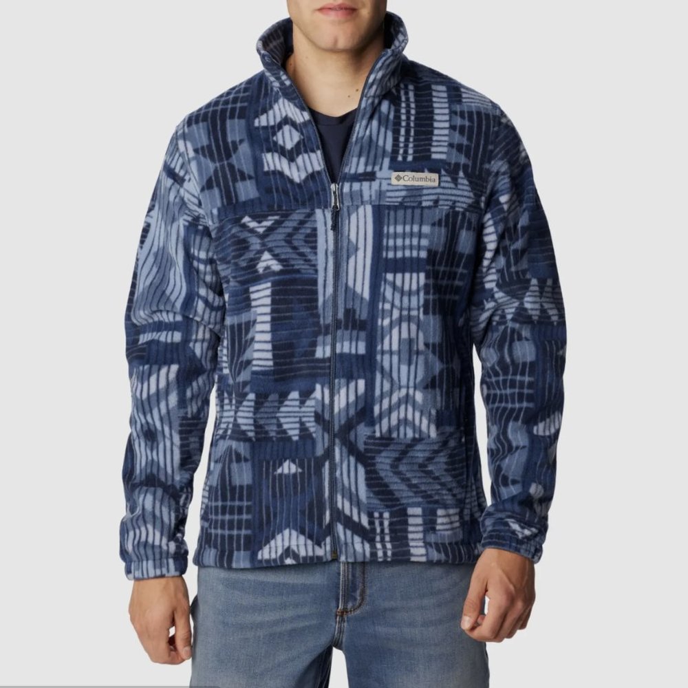 COLUMBIA BLUE PATHWAYS PRINTED STEENS MOUNTAIN FLEECE ZIP JACKET